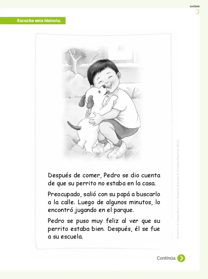 Página 3 de la vista previa de Prueba diagnóstica de Lectura 1.º grado – Conozcamos nuestros aprendizajes