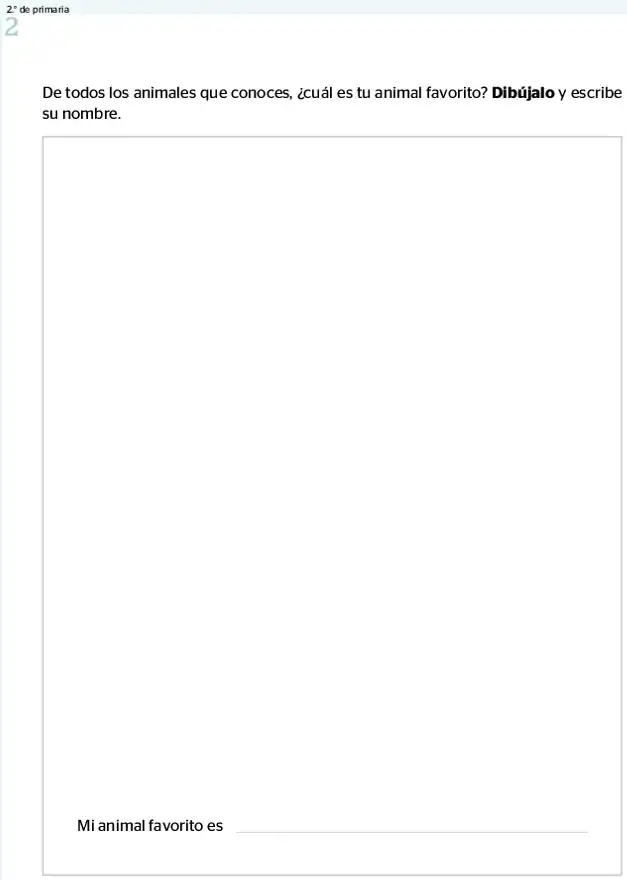 Página 2 de la vista previa de Prueba diagnóstica de Escritura 2.º grado – Conozcamos nuestros aprendizajes