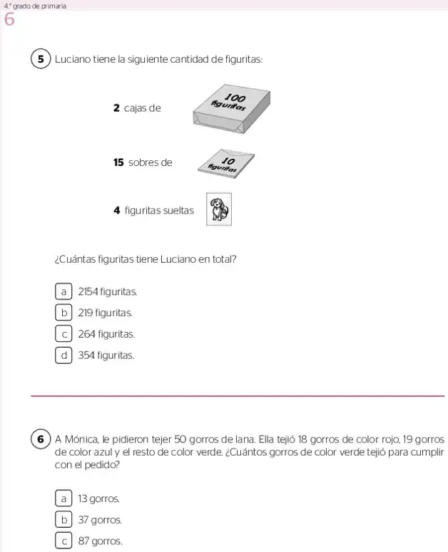 Página 3 de la vista previa de Prueba diagnóstica de Matemática 4.º grado – Conozcamos nuestros aprendizajes