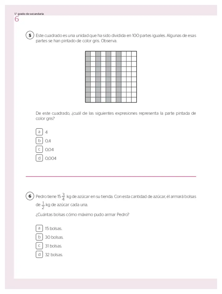 Página 3 de la vista previa de Prueba diagnóstica de Matemática 1.º grado – Conozcamos nuestros aprendizajes