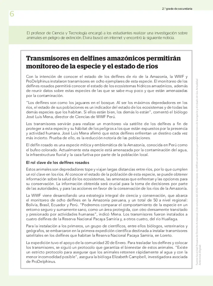 Página 3 de la vista previa de Prueba diagnóstica de Lectura 2.º grado – Conozcamos nuestros aprendizajes