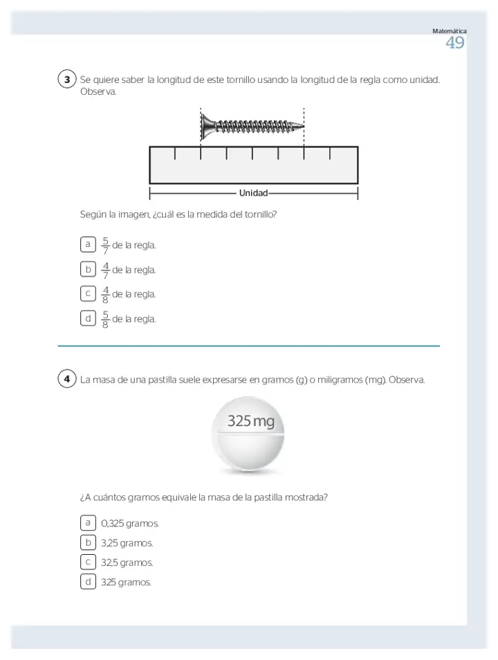 Página 2 de la vista previa de Prueba diagnóstica de Matemática 2.º grado – Conozcamos nuestros aprendizajes