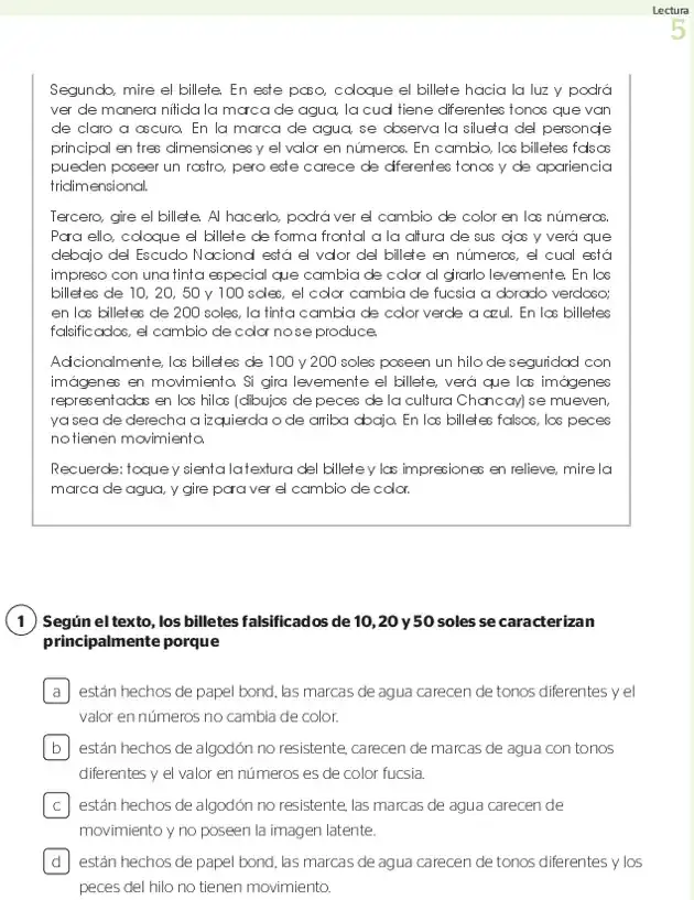 Página 2 de la vista previa de Prueba diagnóstica de Lectura 3.º grado – Conozcamos nuestros aprendizajes