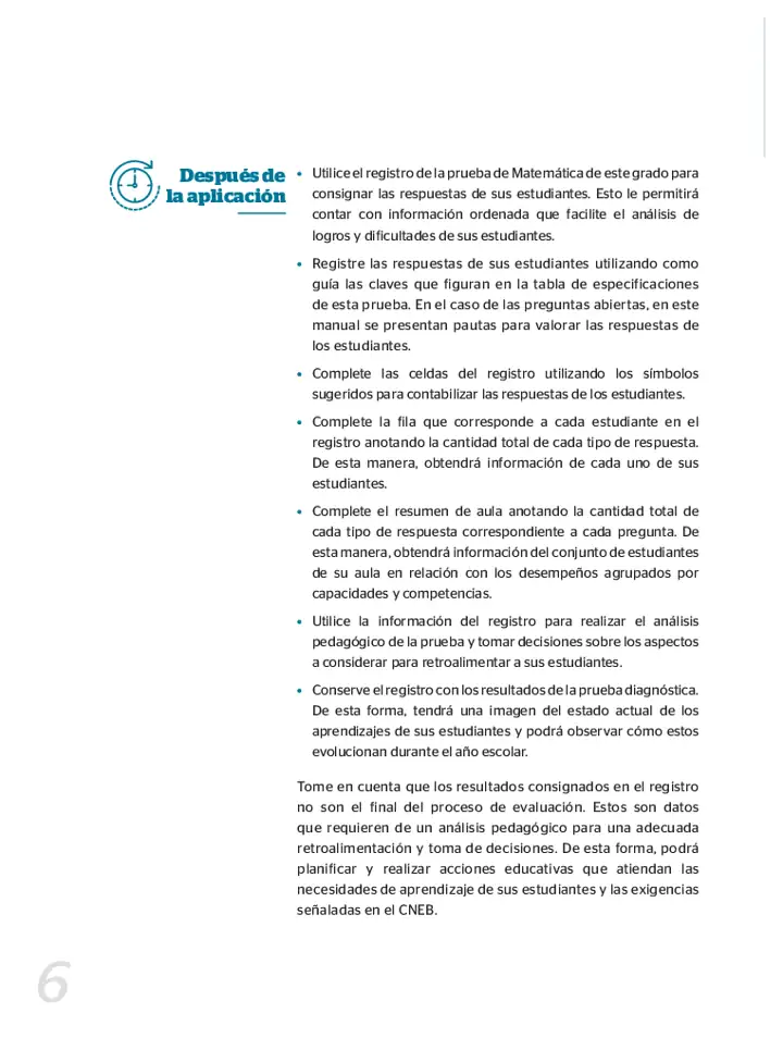 Página 3 de la vista previa de Manual de uso de la prueba de Matemática 4.º grado (con respuestas)