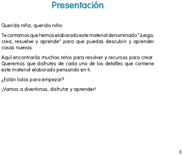 Página 2 de la vista previa de Juega, crea, resuelve y aprende 5 años
