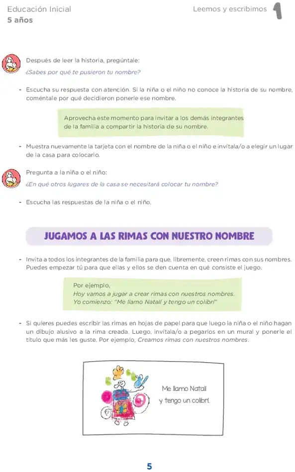 Página 2 de la vista previa de Leemos y escribimos 1