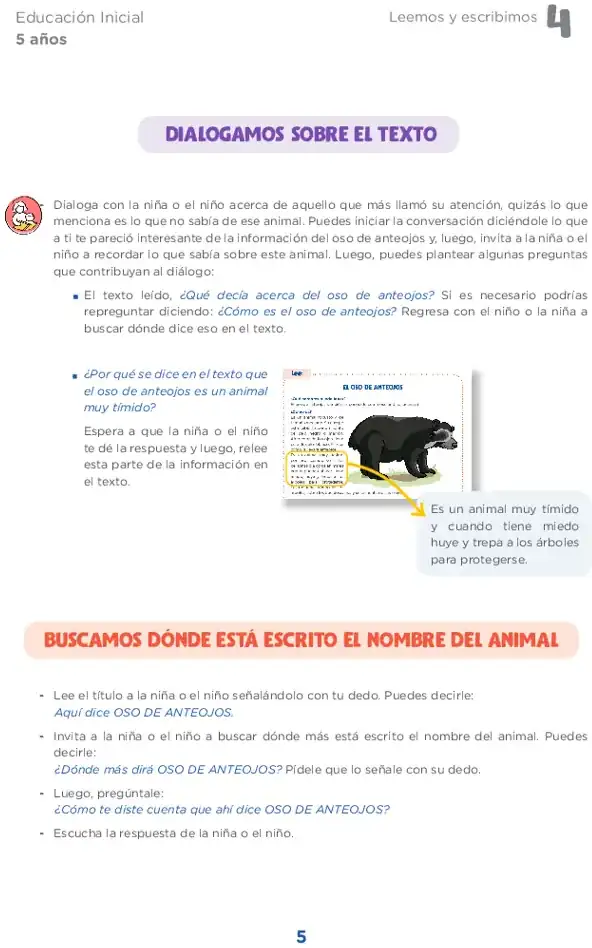Página 2 de la vista previa de Leemos y escribimos 4