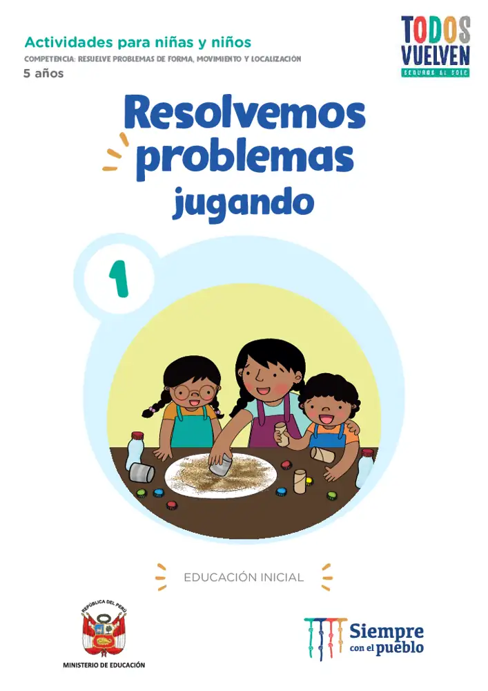 Página 1 de la vista previa de Resolvemos problemas jugando 1: forma, movimiento y localización