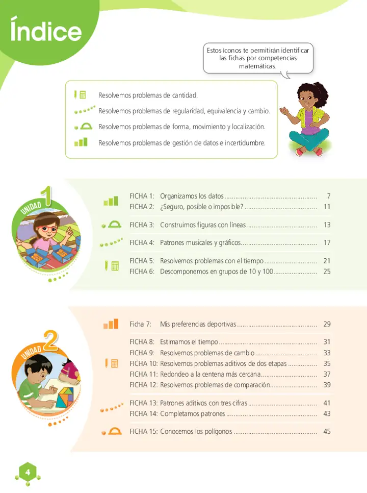 Página 3 de la vista previa de Matemática 4: Cuaderno de trabajo