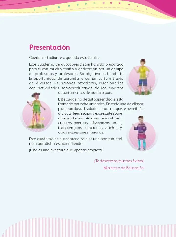 Página 2 de la vista previa de Comunicación 5: Cuaderno de autoaprendizaje