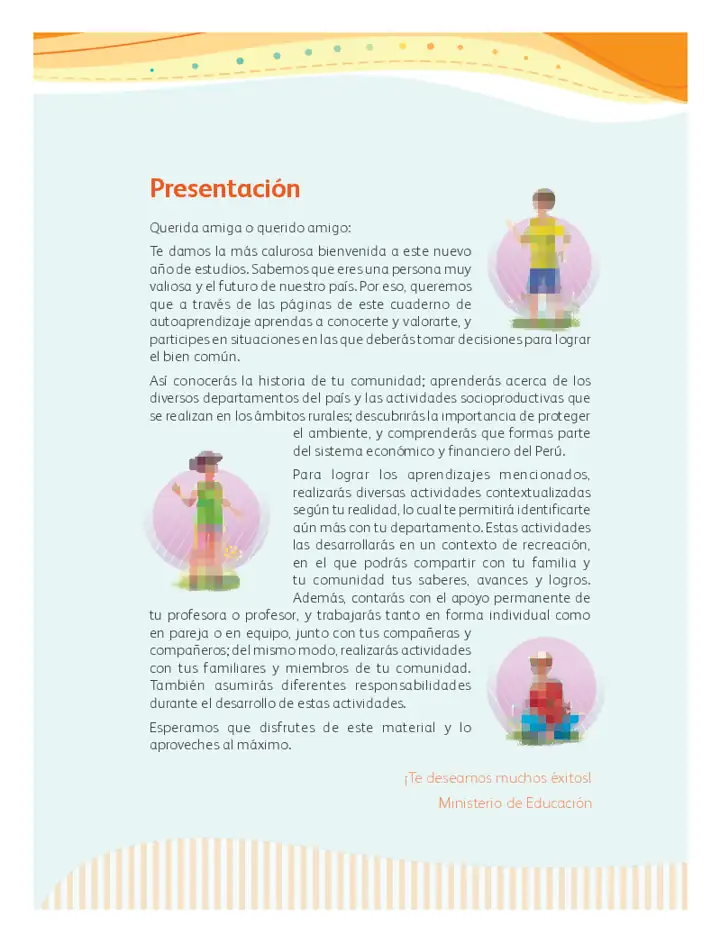 Página 2 de la vista previa de Personal Social 5: Cuaderno de autoaprendizaje