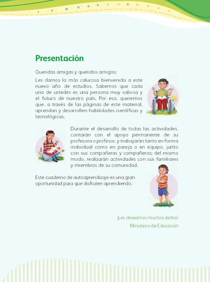 Página 2 de la vista previa de Ciencia y Tecnología 2: Cuaderno de autoaprendizaje