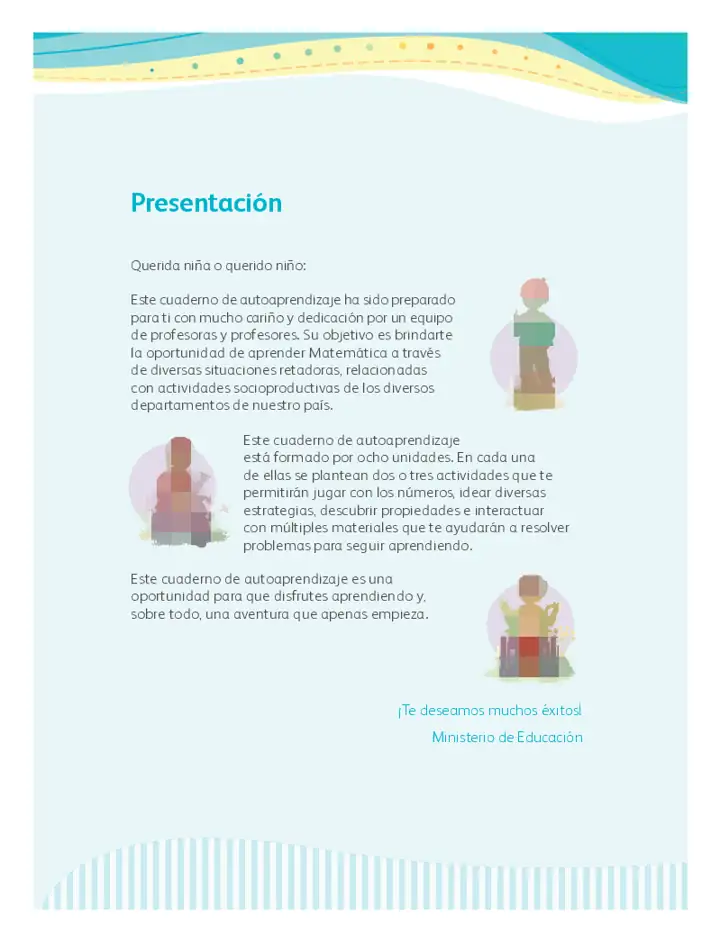 Página 2 de la vista previa de Matemática 2: Cuaderno de autoaprendizaje
