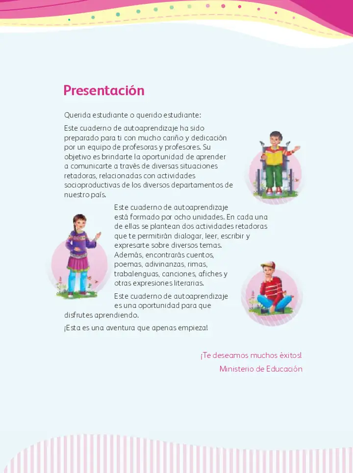 Página 2 de la vista previa de Comunicación 6: Cuaderno de autoaprendizaje