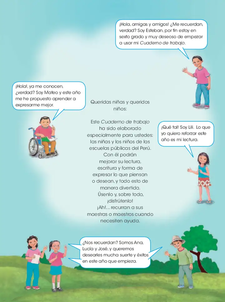 Página 2 de la vista previa de Comunicación 6: Cuaderno de trabajo