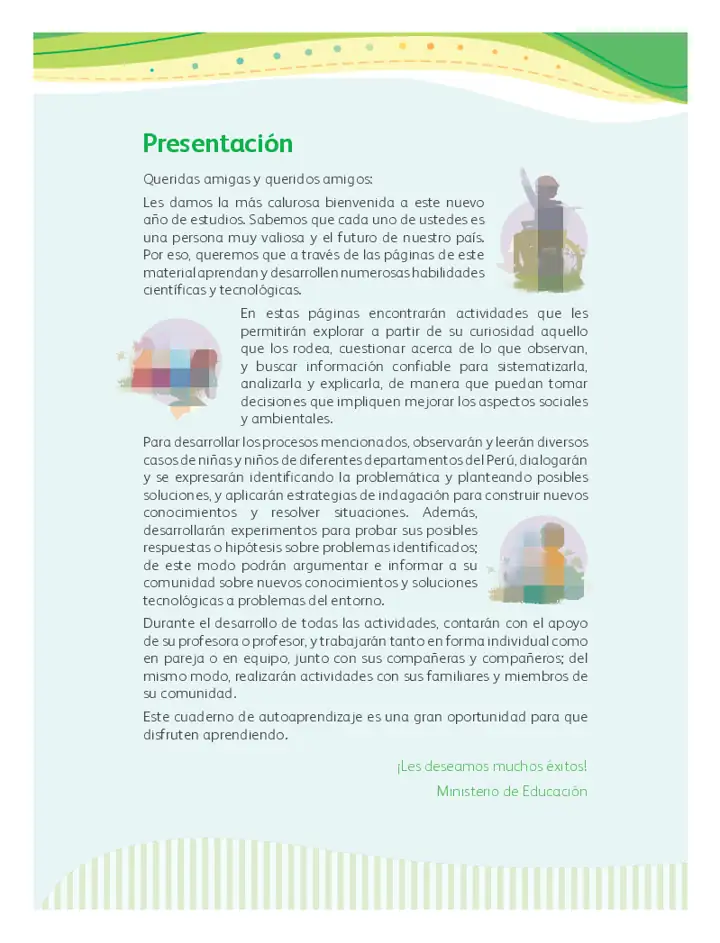 Página 2 de la vista previa de Ciencia y Tecnología 3: Cuaderno de autoaprendizaje