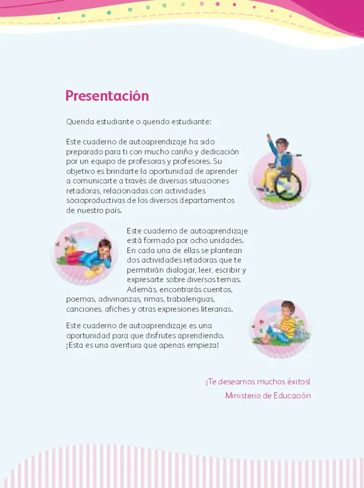 Página 2 de la vista previa de Comunicación 3: Cuaderno de autoaprendizaje