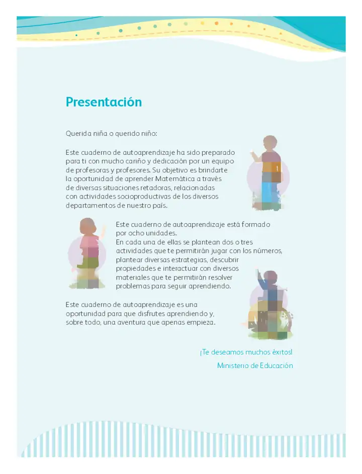 Página 2 de la vista previa de Matemática 3: Cuaderno de autoaprendizaje