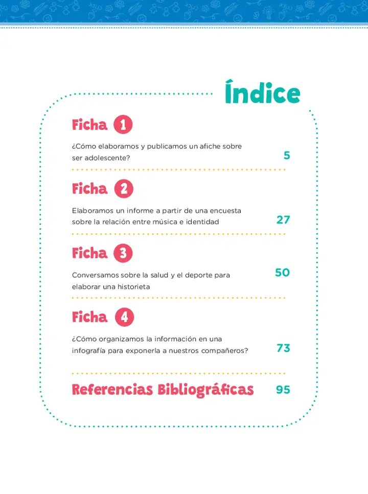 Página 3 de la vista previa de Fichas de aprendizaje de Comunicación 4