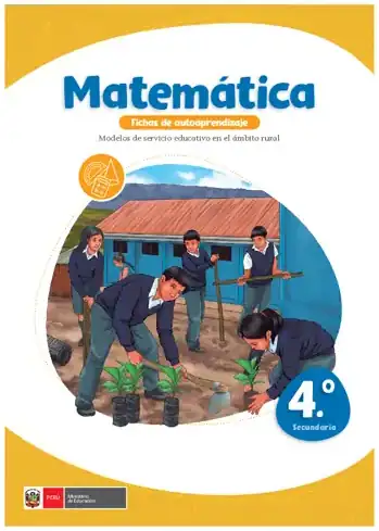 Página 1 de la vista previa de Matemática 4: Fichas de autoaprendizaje a distancia