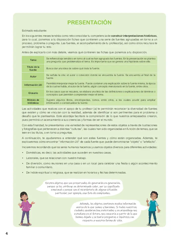 Página 3 de la vista previa de Fuentes históricas 1: Cuaderno de fichas