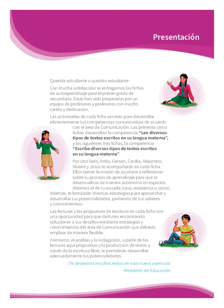 Página 2 de la vista previa de Comunicación 1: Fichas de autoaprendizaje a distancia