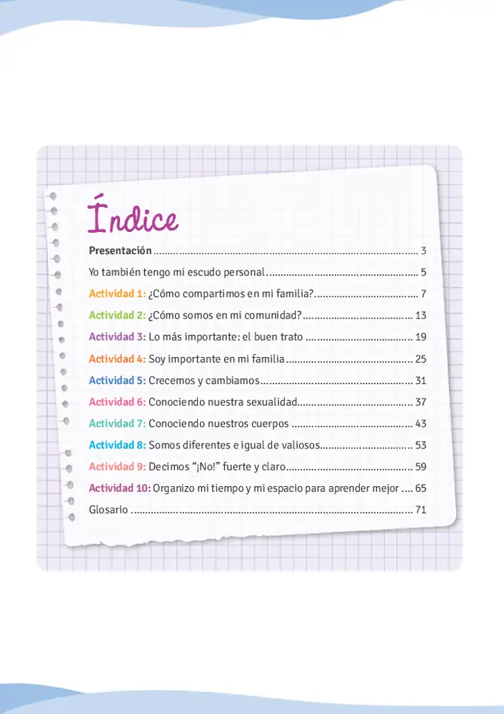 Página 3 de la vista previa de Un tiempo para mí 1: Cuaderno de trabajo de Tutoría