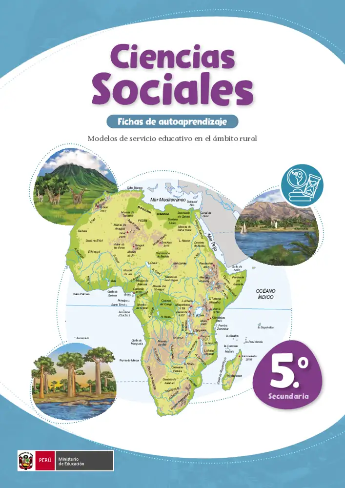 Página 1 de la vista previa de Ciencias Sociales 5: Fichas de autoaprendizaje a distancia