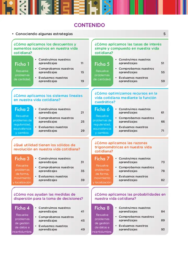 Página 3 de la vista previa de Fichas de Matemática 5